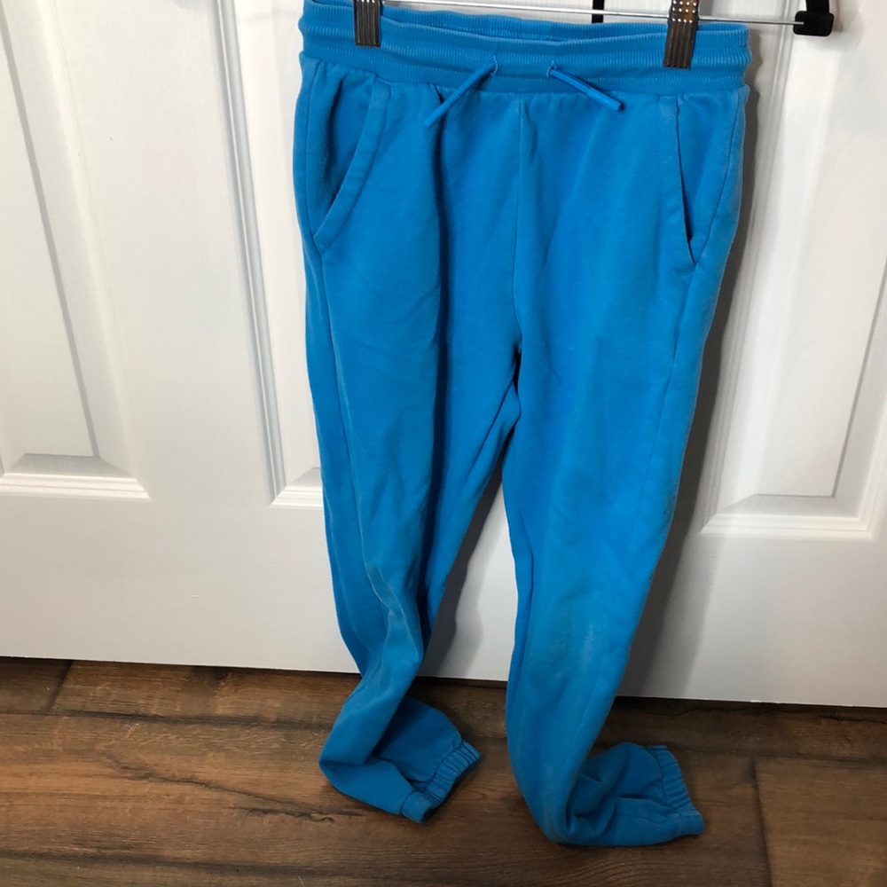 Blue Kids Jogger Pants with two pockets, size M (8/10)